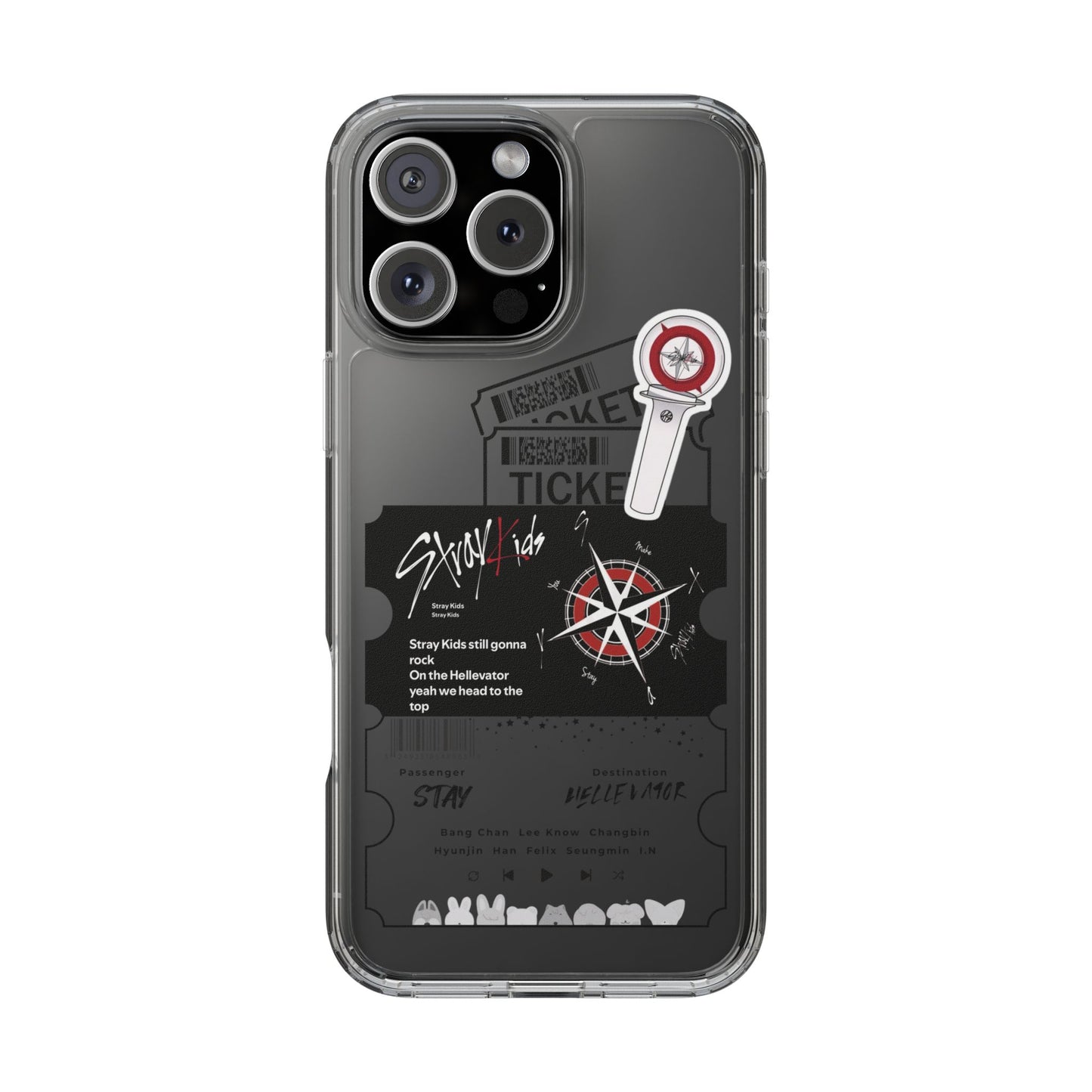 Stray Kids Hellevator Clear Phone Case