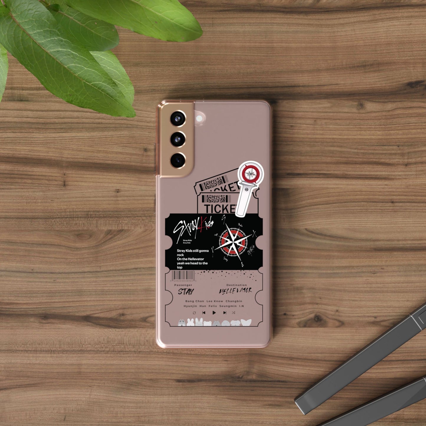 Stray Kids Hellevator Clear Phone Case