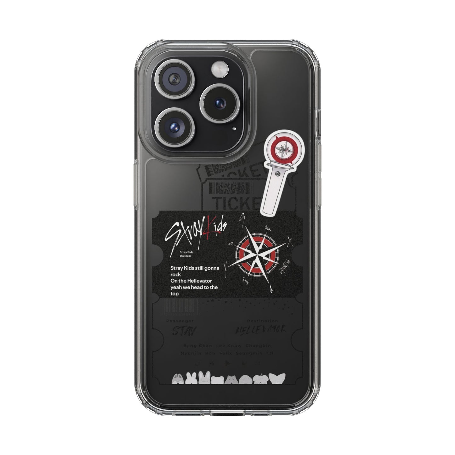 Stray Kids Hellevator Clear Phone Case