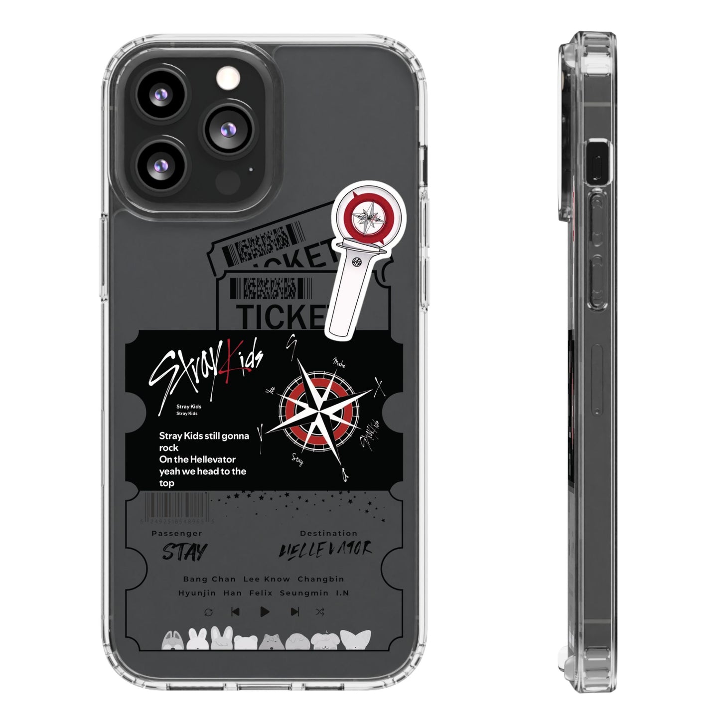Stray Kids Hellevator Clear Phone Case