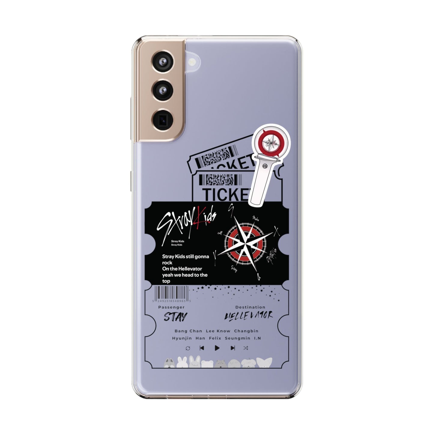 Stray Kids Hellevator Clear Phone Case