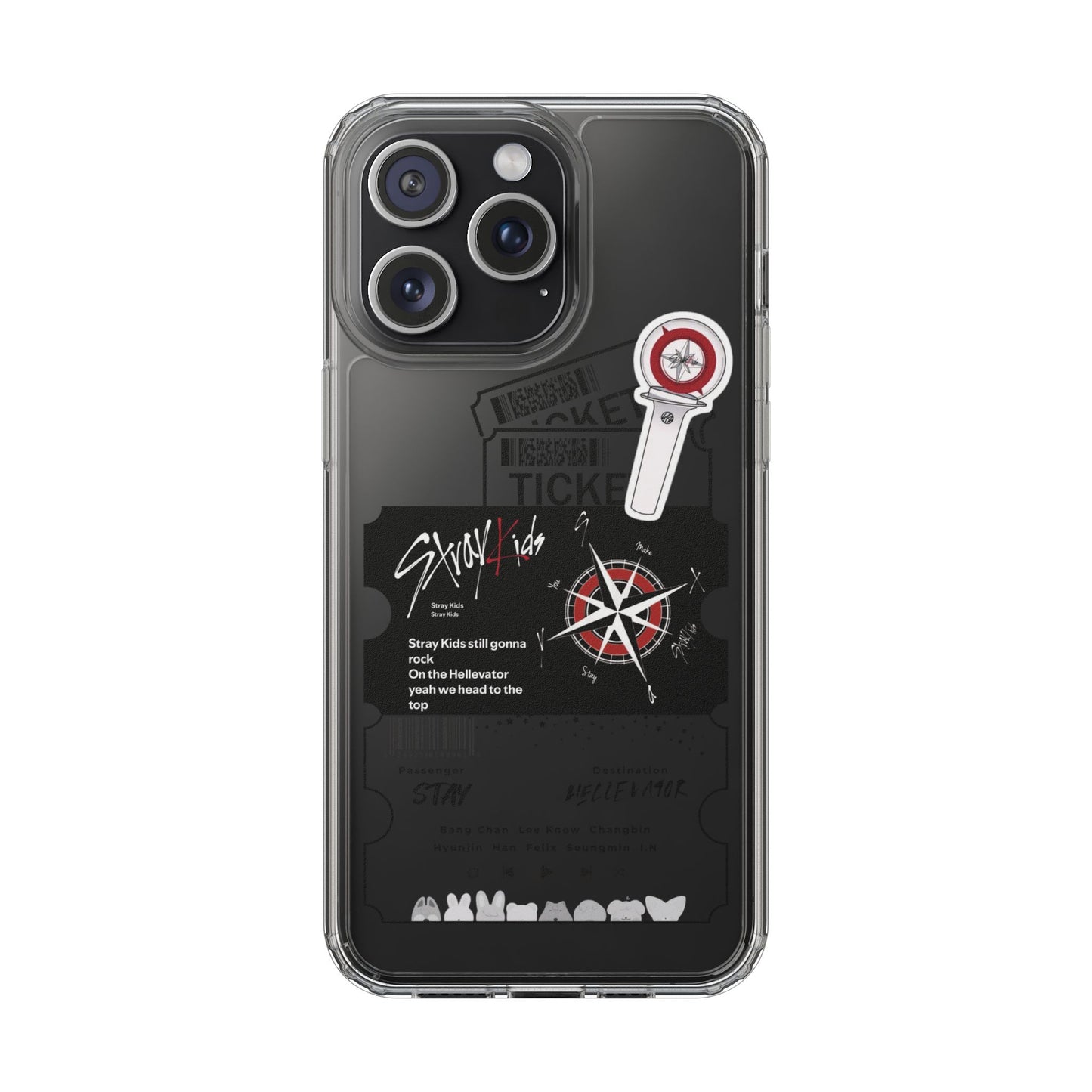 Stray Kids Hellevator Clear Phone Case