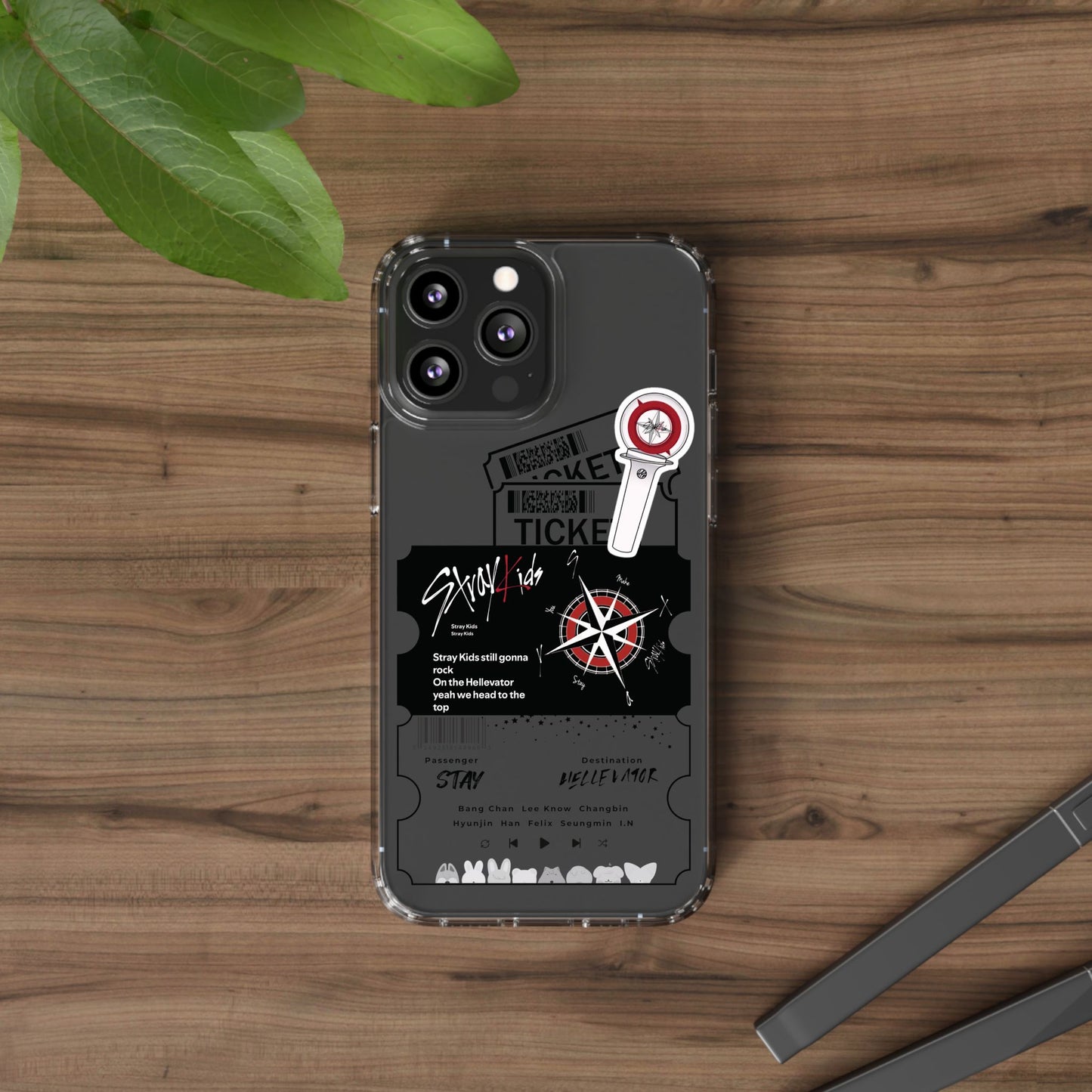 Stray Kids Hellevator Clear Phone Case