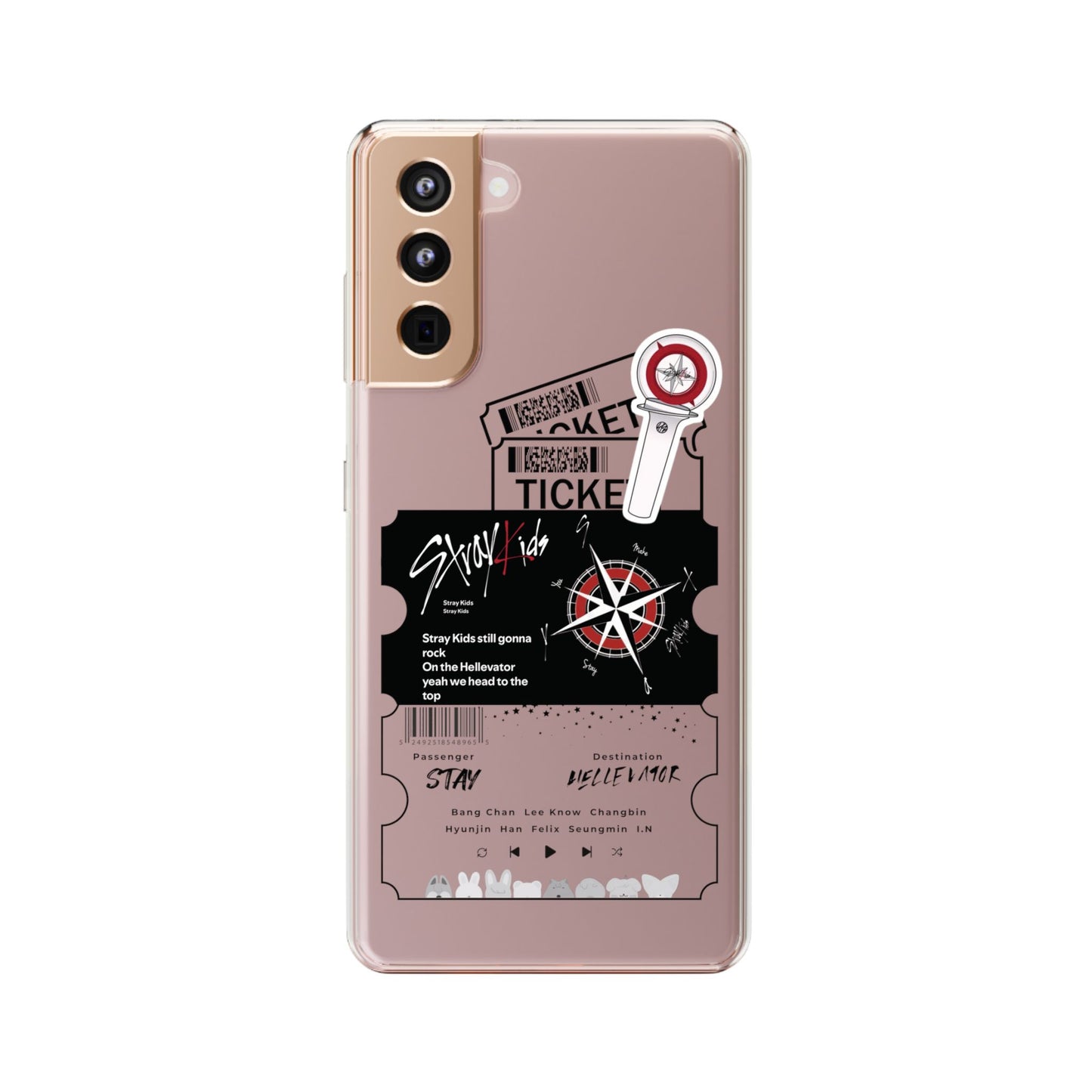 Stray Kids Hellevator Clear Phone Case