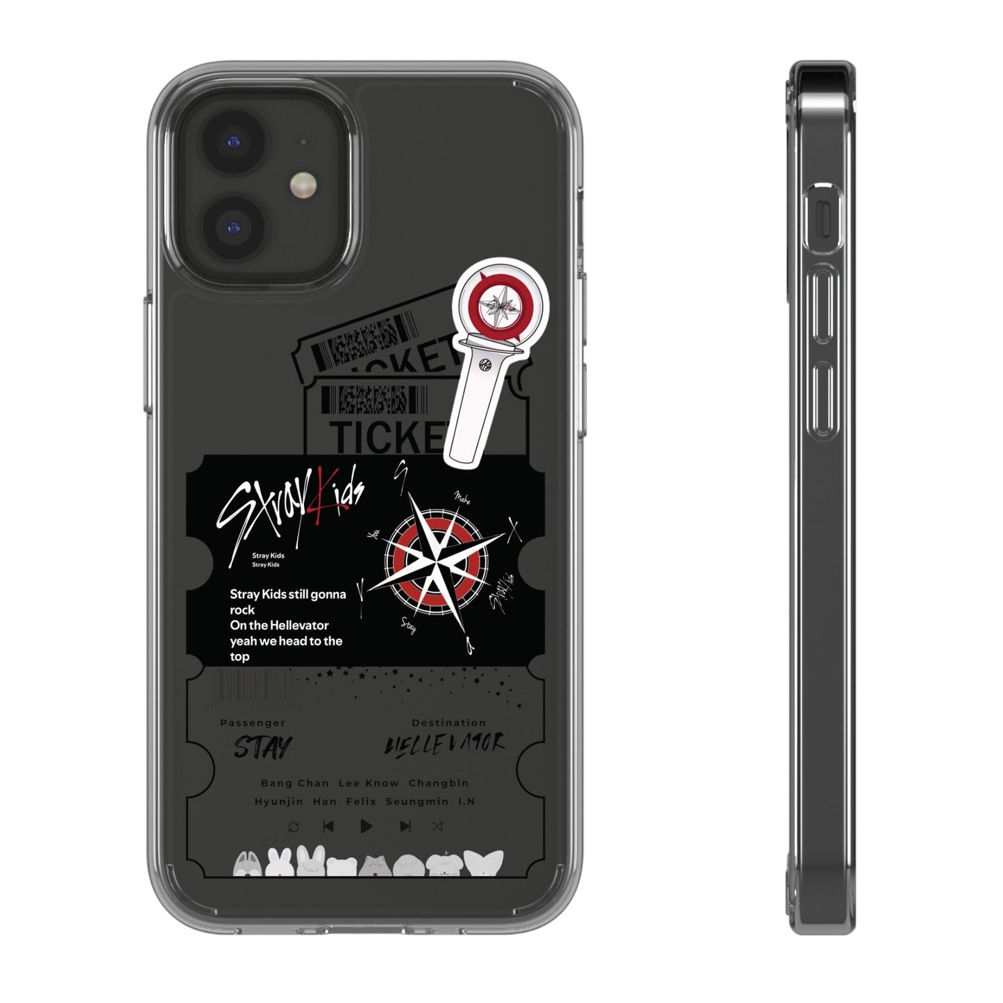 Stray Kids Hellevator Clear Phone Case
