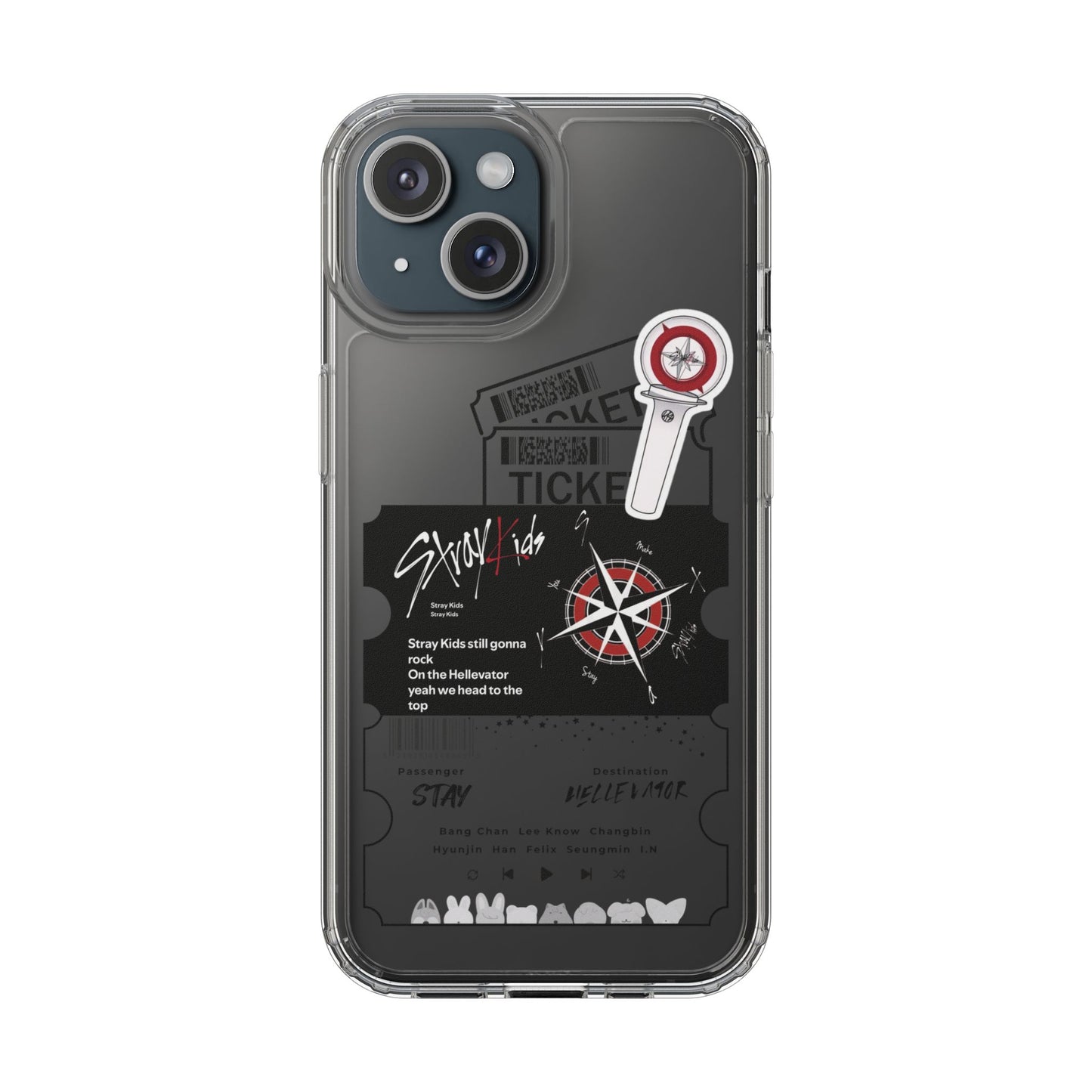 Stray Kids Hellevator Clear Phone Case
