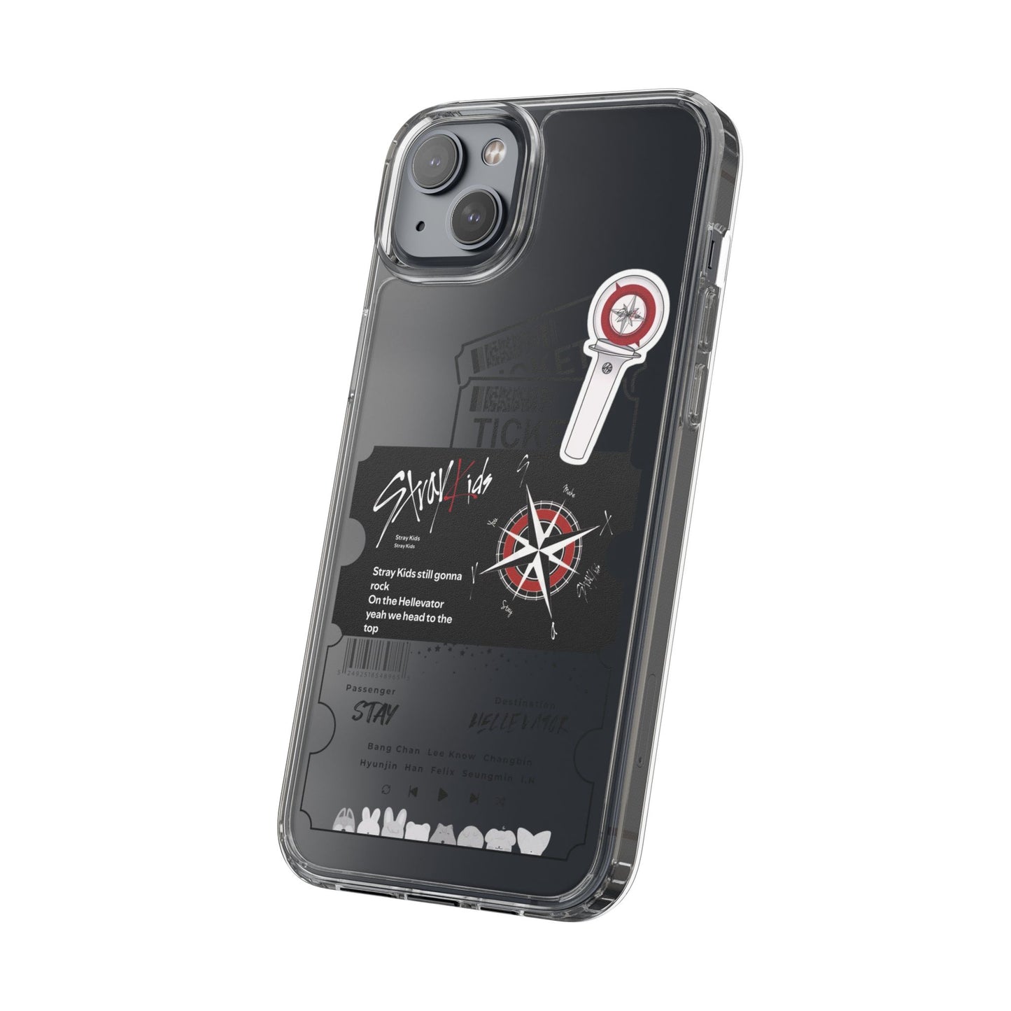 Stray Kids Hellevator Clear Phone Case