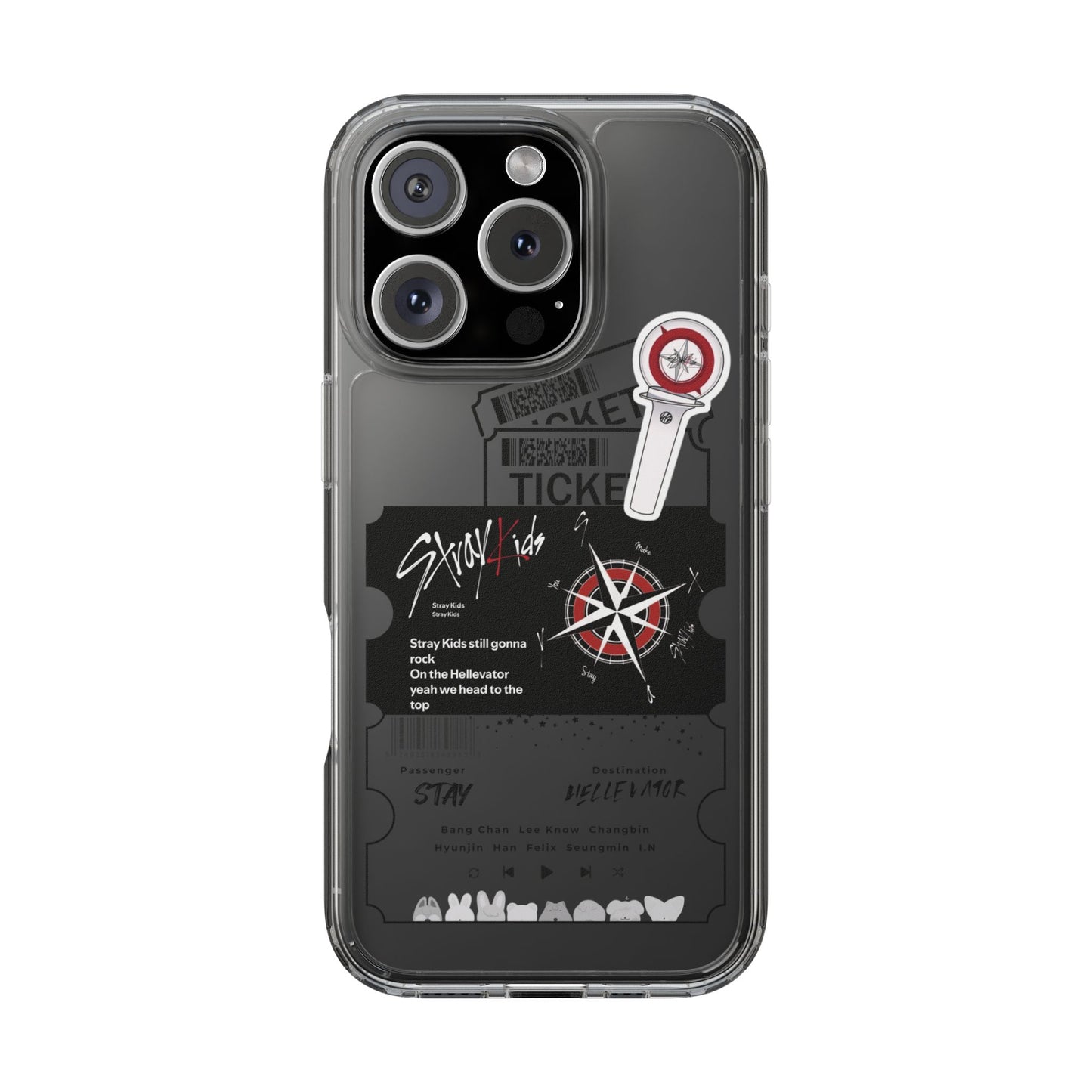 Stray Kids Hellevator Clear Phone Case
