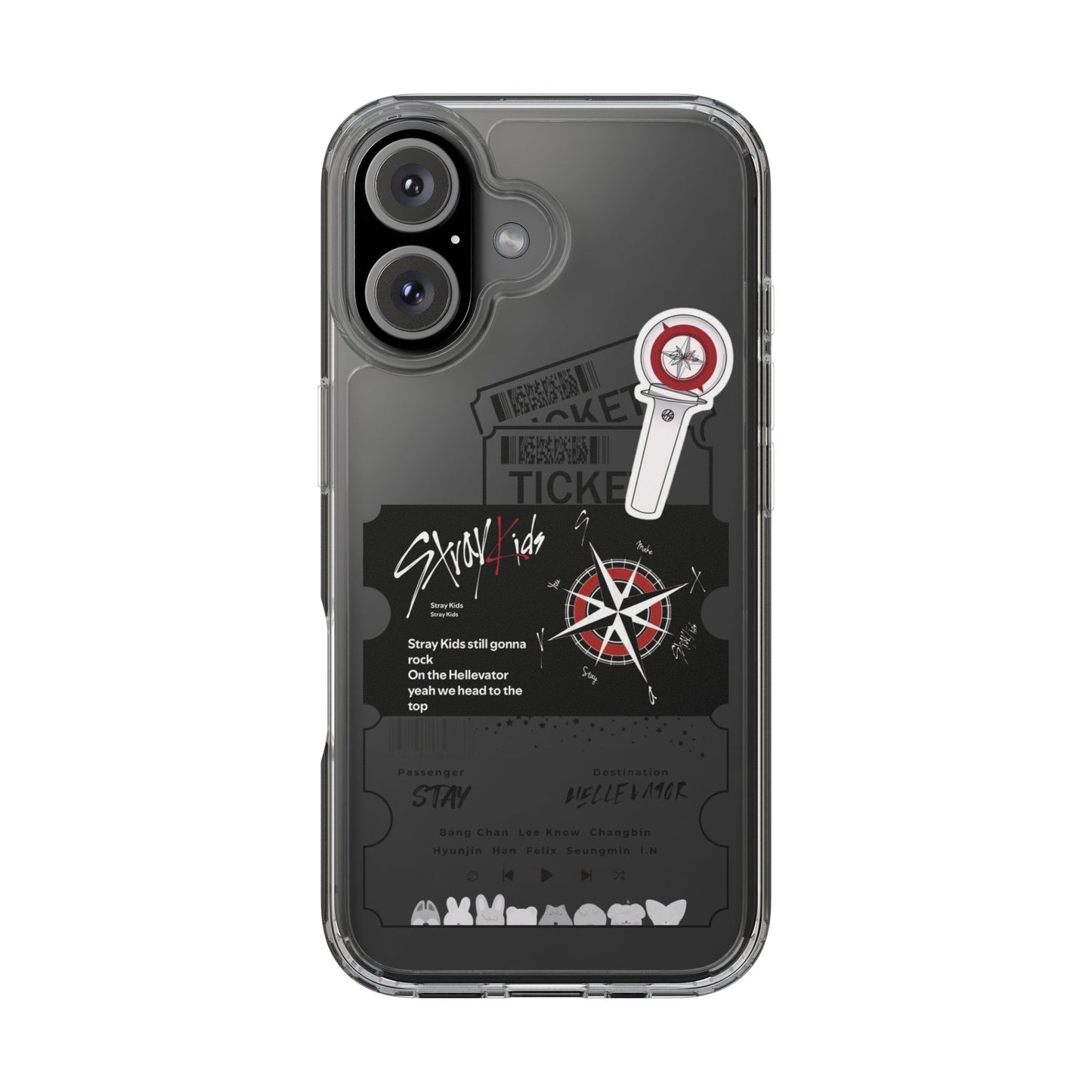 Stray Kids Hellevator Clear Phone Case