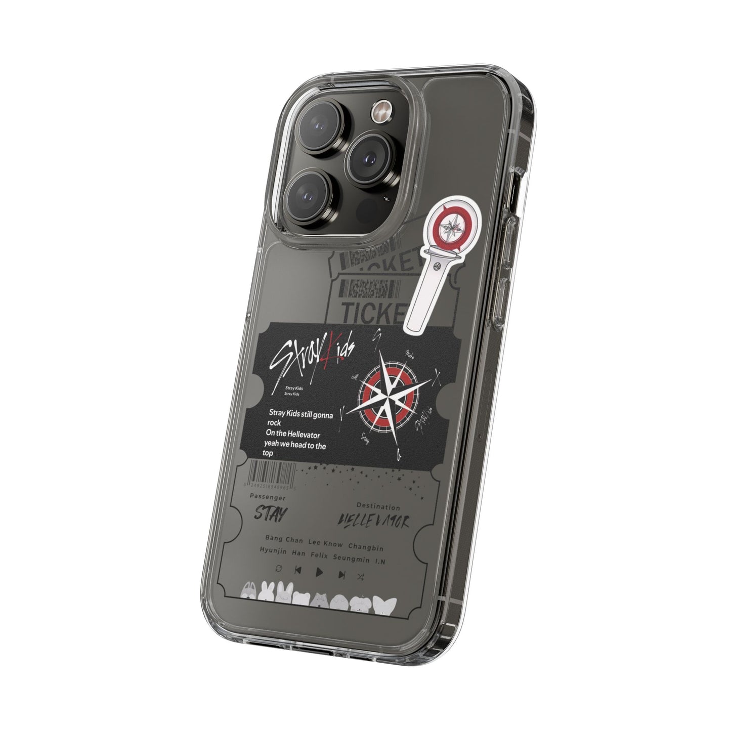 Stray Kids Hellevator Clear Phone Case