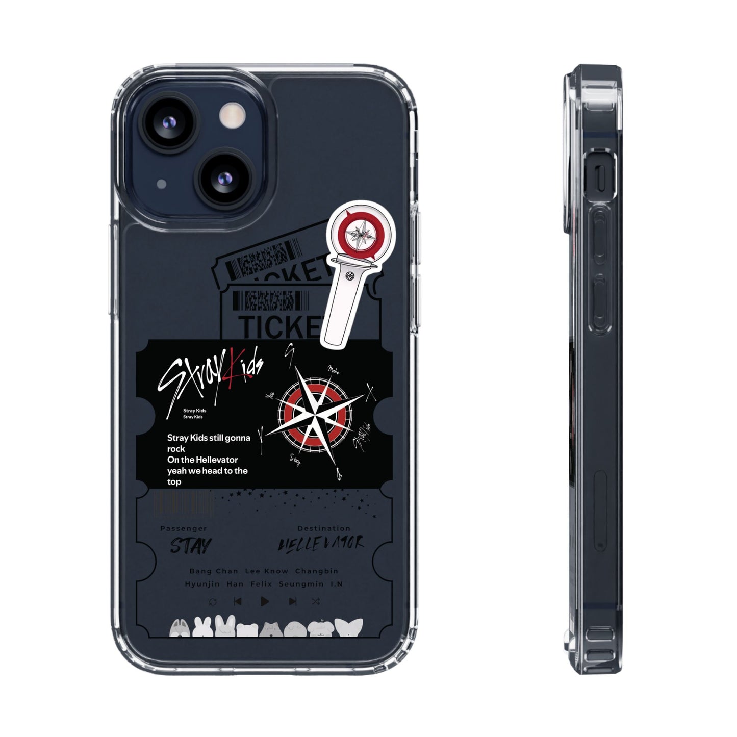 Stray Kids Hellevator Clear Phone Case