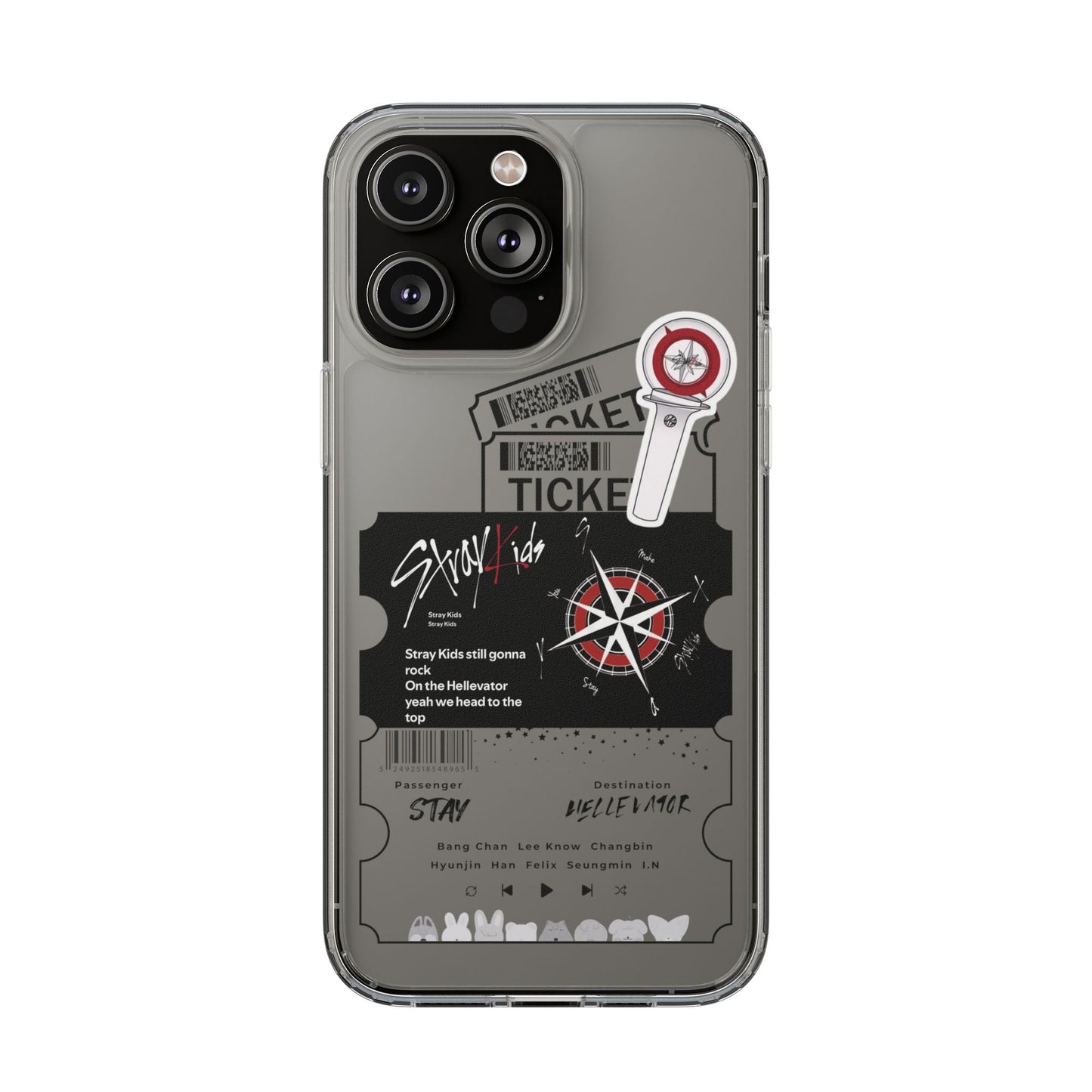 Stray Kids Hellevator Clear Phone Case