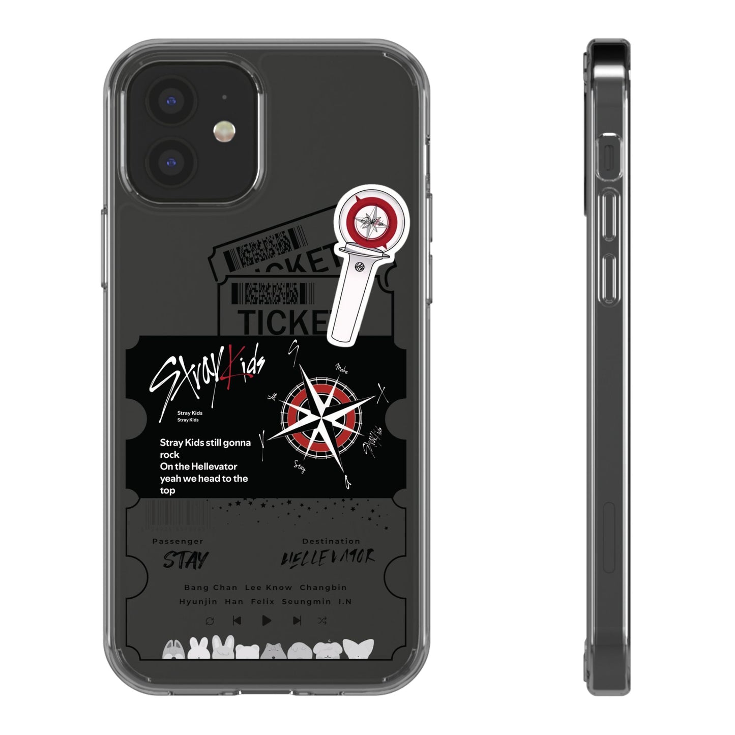 Stray Kids Hellevator Clear Phone Case