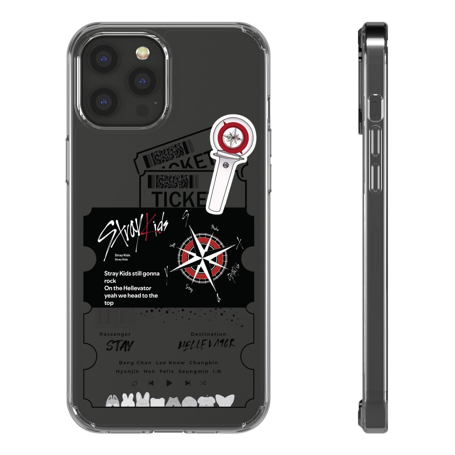 Stray Kids Hellevator Clear Phone Case