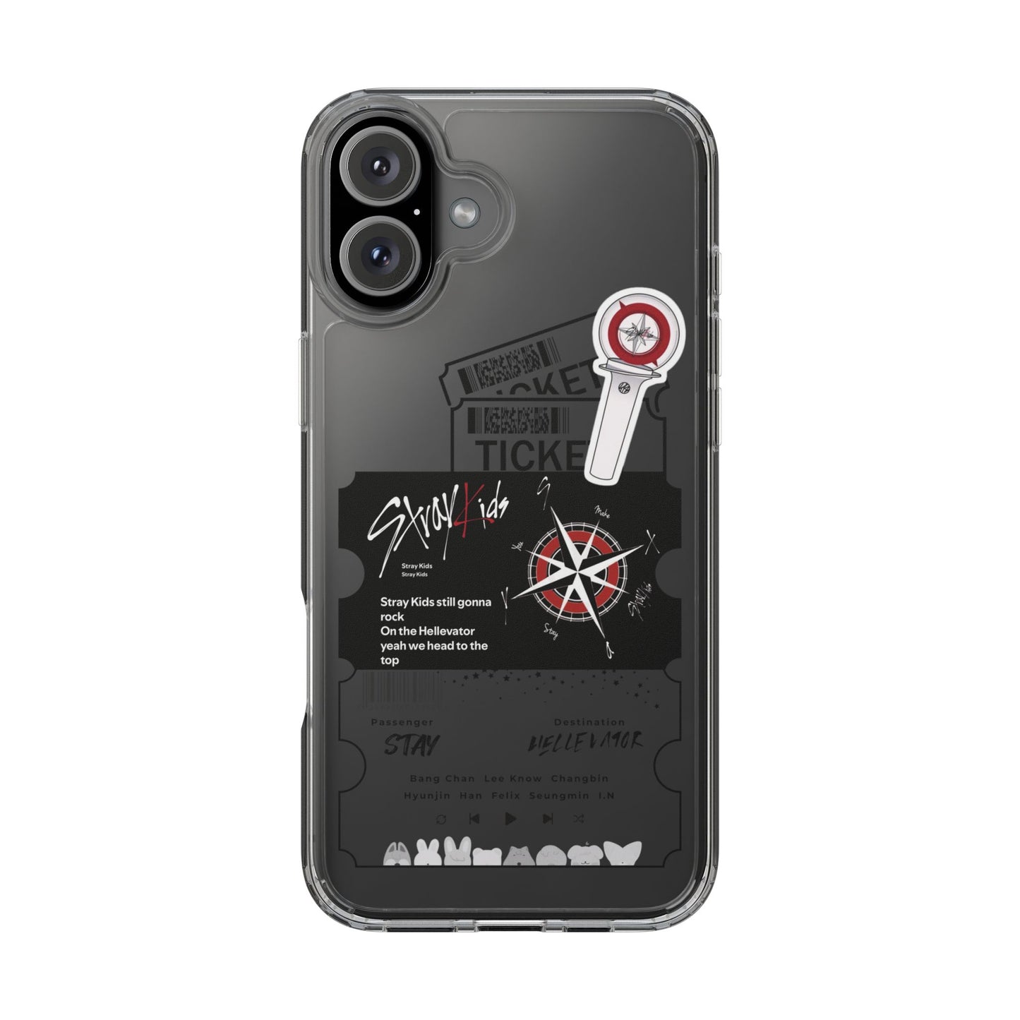 Stray Kids Hellevator Clear Phone Case