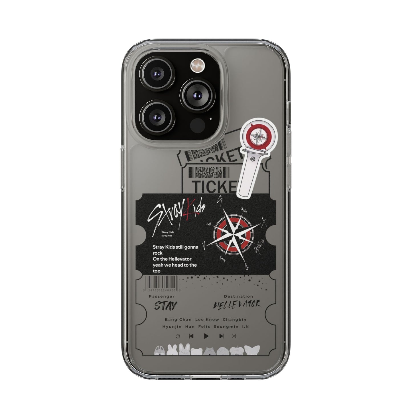 Stray Kids Hellevator Clear Phone Case