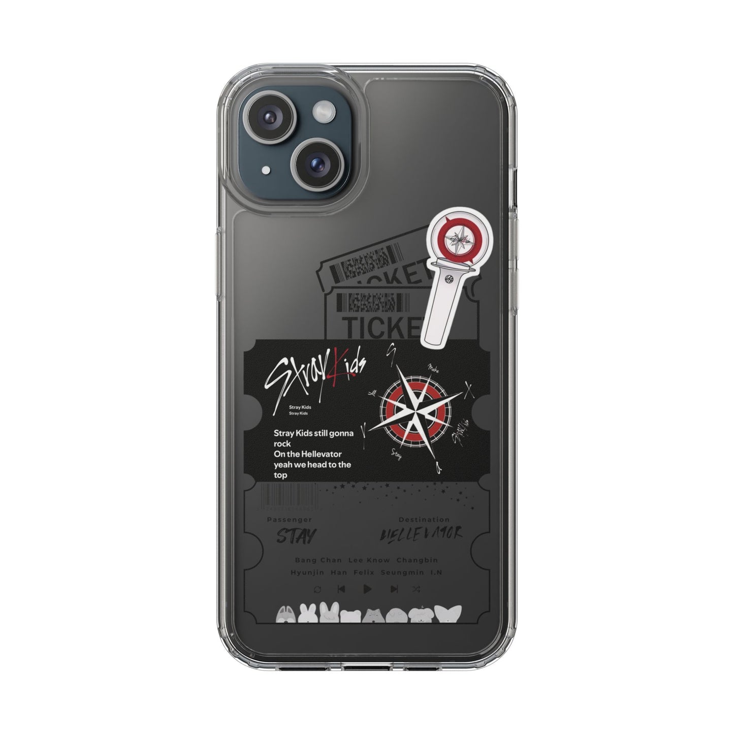 Stray Kids Hellevator Clear Phone Case