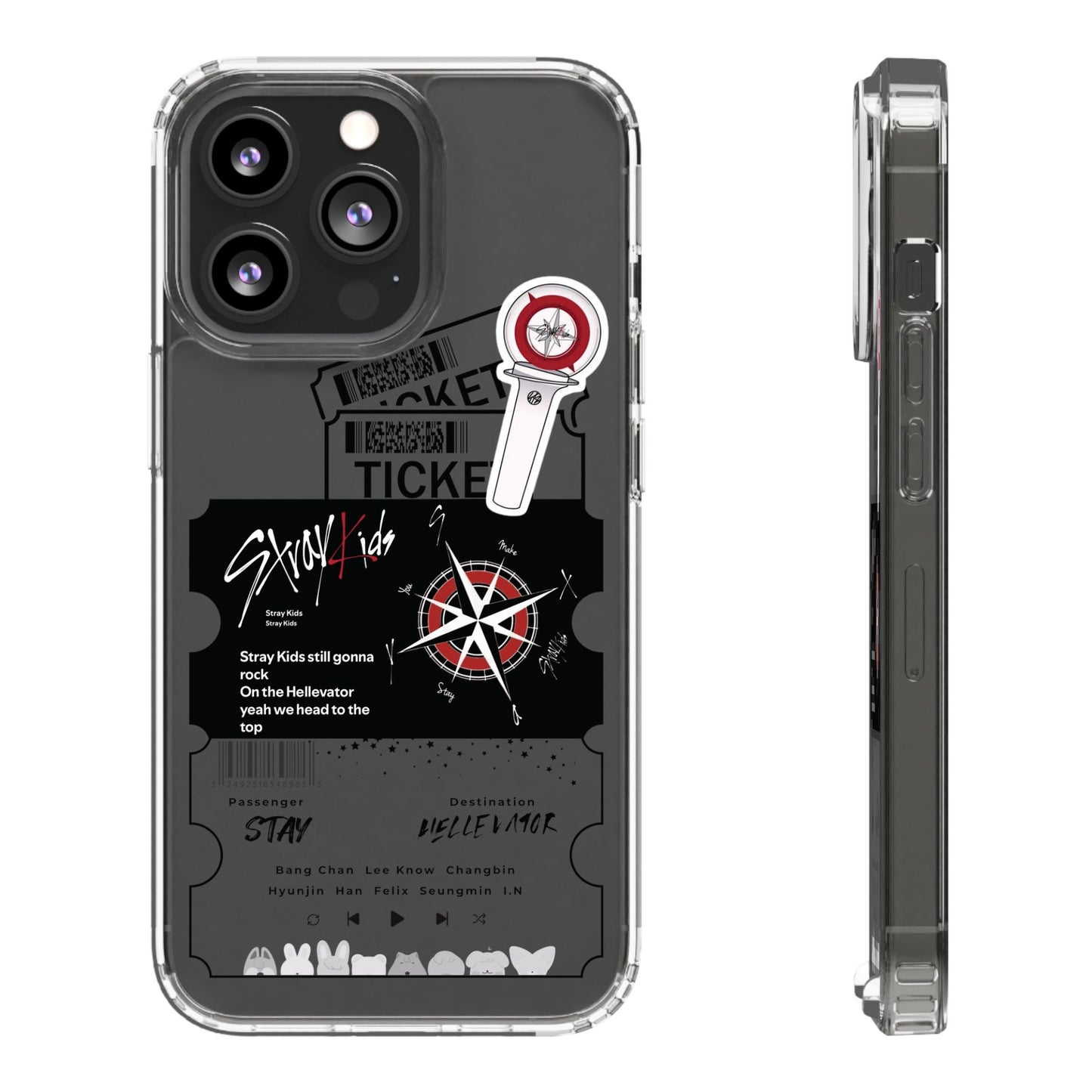 Stray Kids Hellevator Clear Phone Case