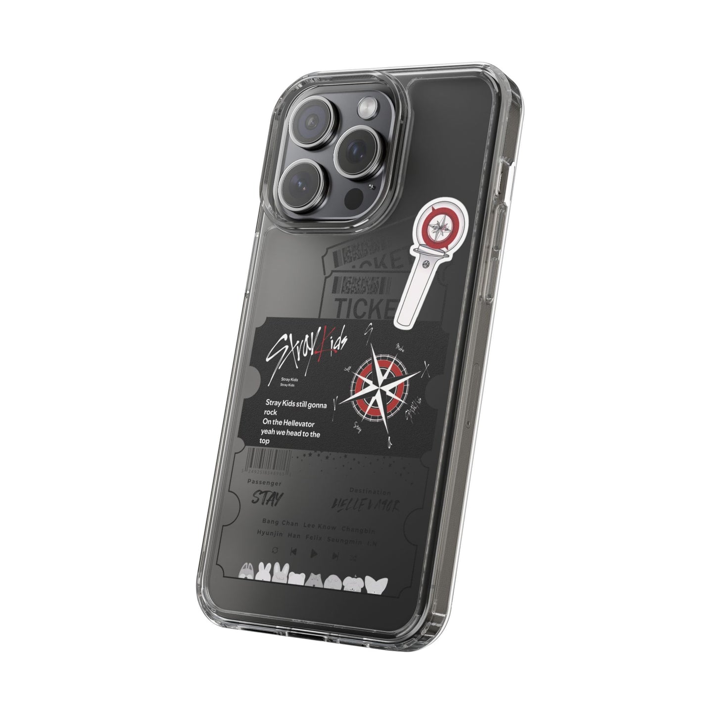 Stray Kids Hellevator Clear Phone Case